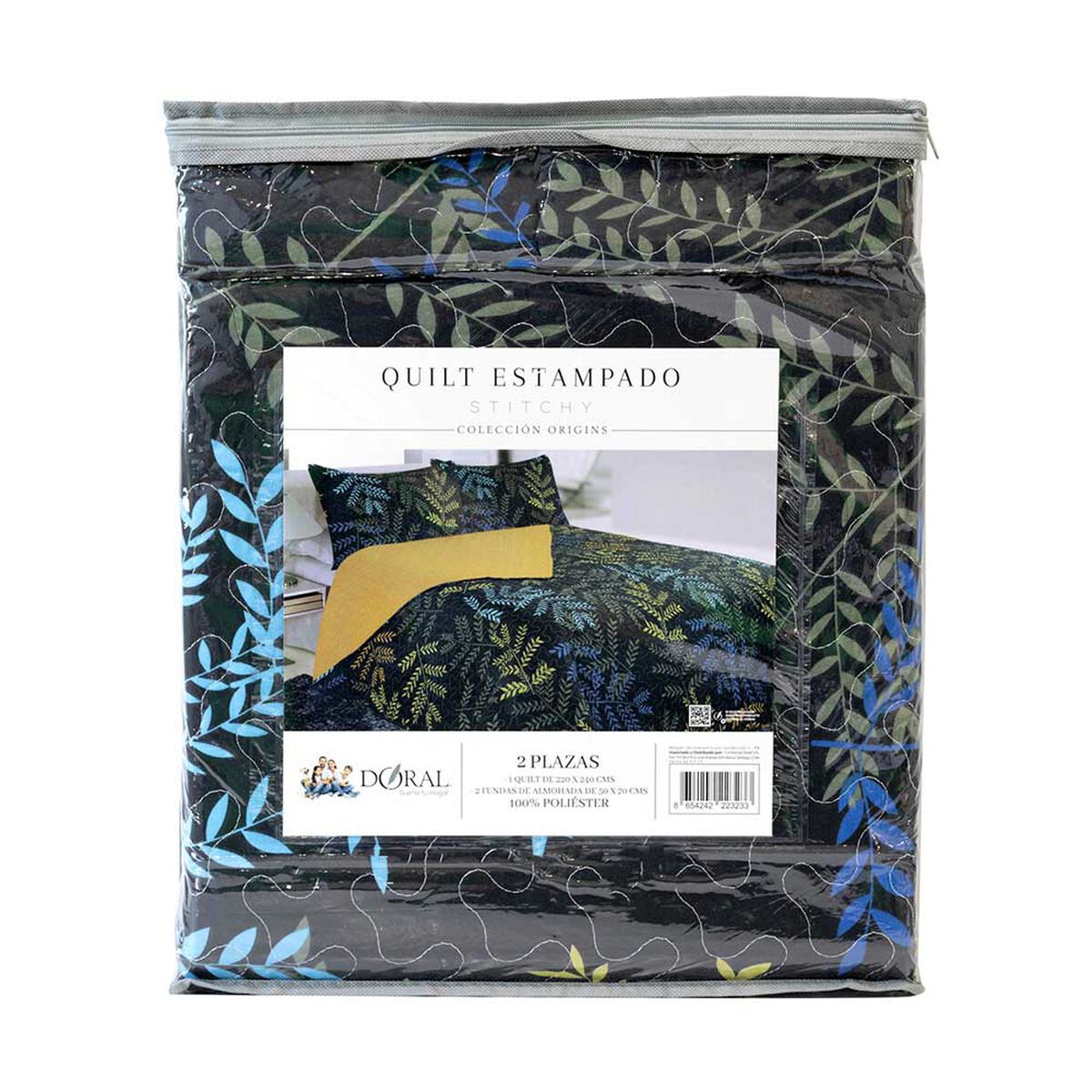 Quilt Doral 2 Plazas Origins D9 Dise&ntilde;os