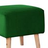 Pouf Latam Home Burdeos Tela Velvet Verde
