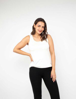 Imagen 1 del producto Polera Sin Manga Mujer Zibel Blanco, Negro