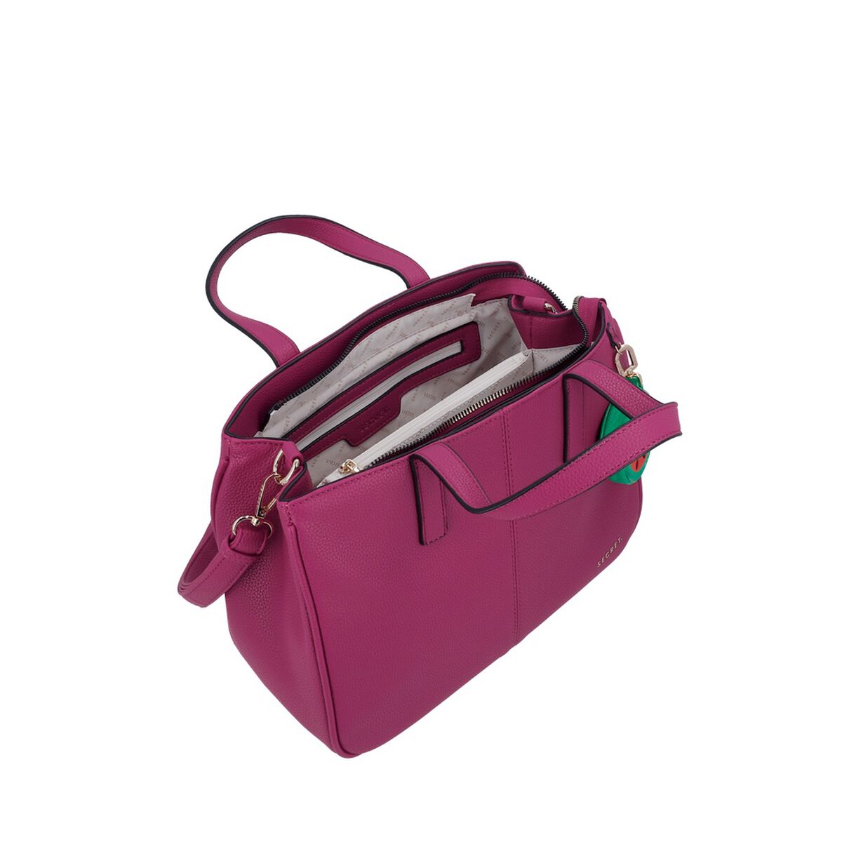 Cartera Tote Secret Aruba SC7 Mediana Fucsia
