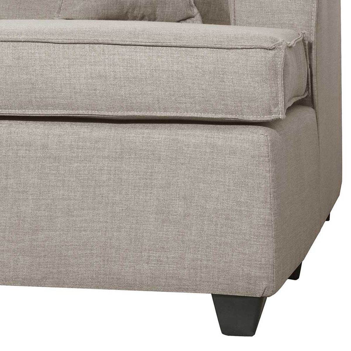 Sofá Seccional Black Factory Berta 4 Cuerpos Beige
