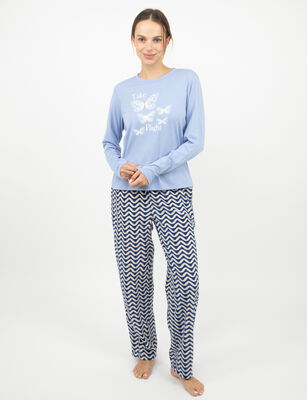 Imagen 2 del producto Polera de Pijama Mujer Portman Club Lila, Negro