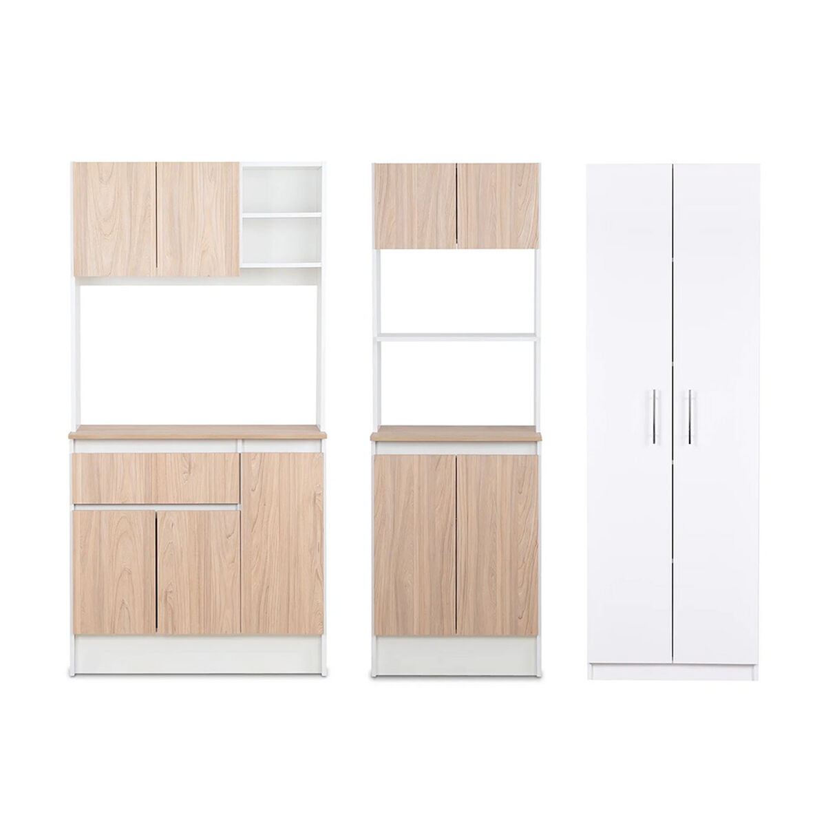 Mueble de Cocina Marsella Napoles + Despensa CIC Blanco-Olmo Alpino