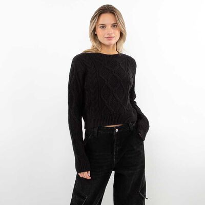 Sweater Crop Mujer Icono