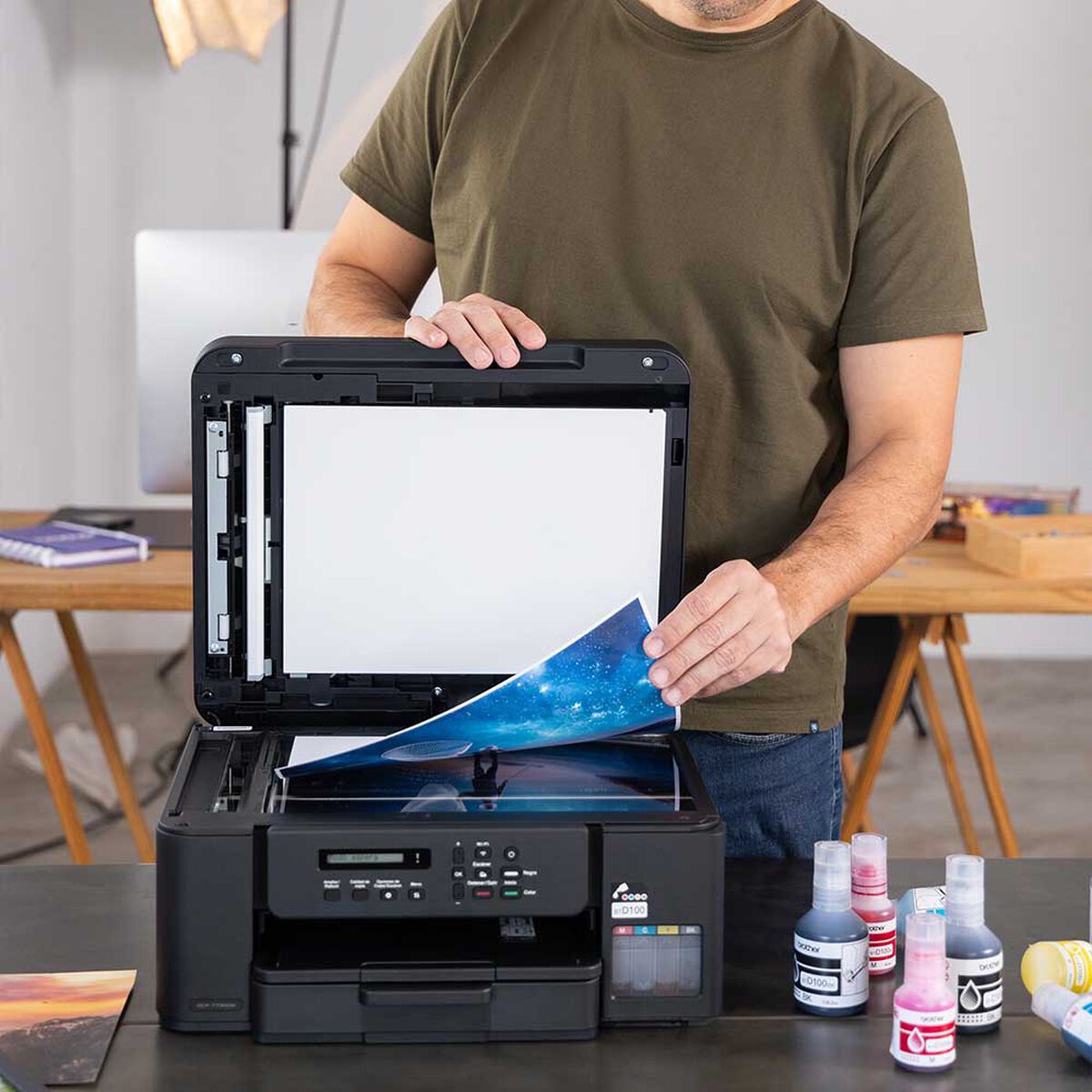 Multifuncional Brother Tinta Continua DCPT730DW Wifi, D&uacute;plex y ADF