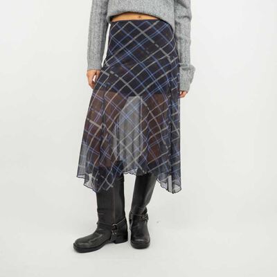 Falda Midi T&aacute;rtan Mujer Icono