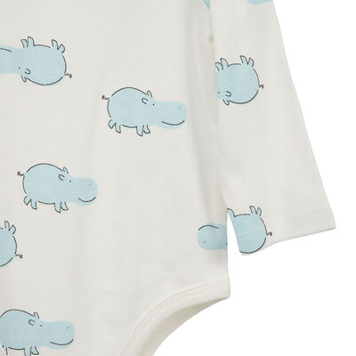 Imagen 2 del producto Pack 3 Body Manga Larga Chess Baby celeste, gris