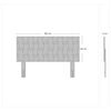 Cama Europea Celta Base Dividida 2 Plazas Black Soul + Respaldo Gijón Acolchado