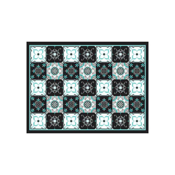 Alfombra Davanti Baldosa Clásica Azul 50 x70 Baldosa Clásica Azul