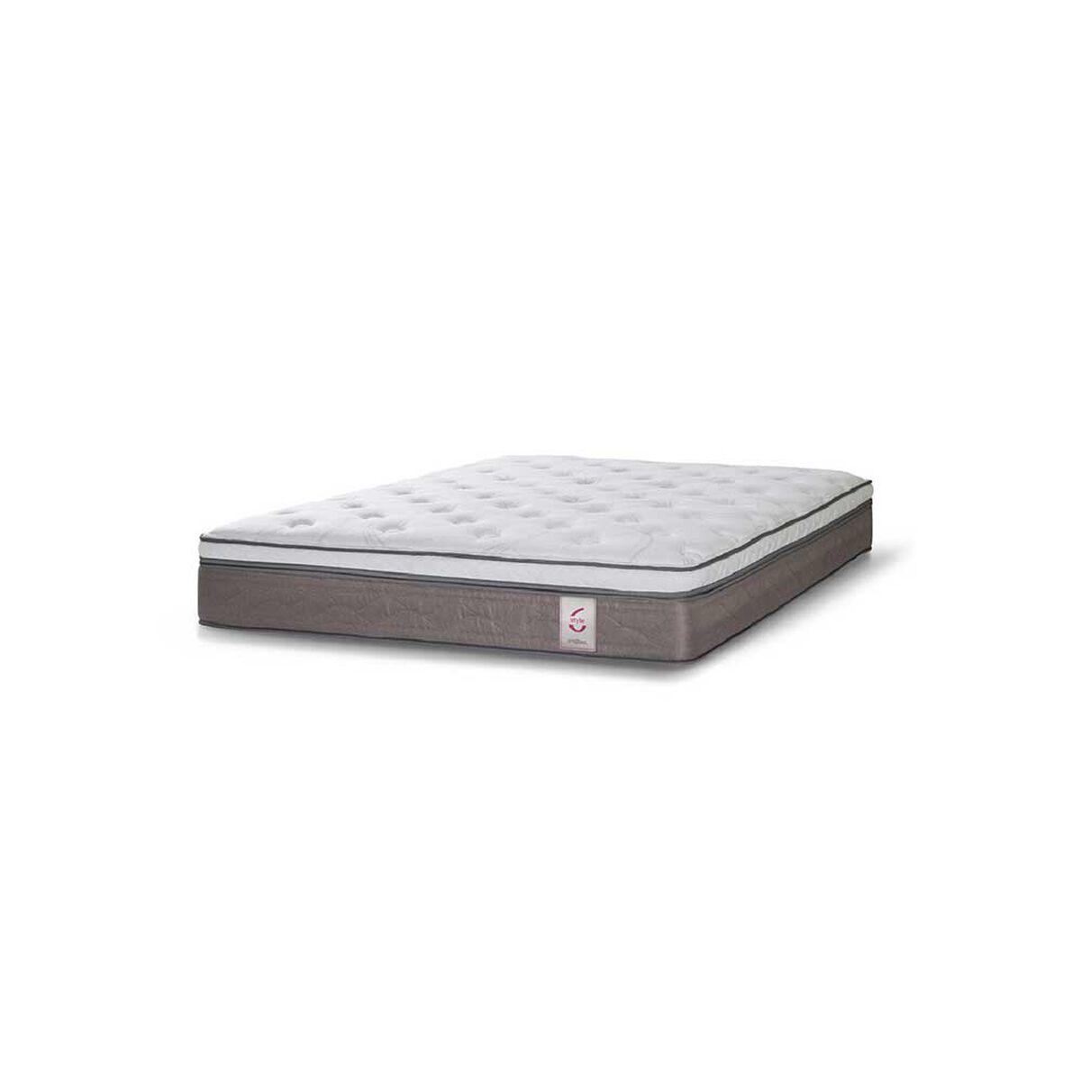 Cama Europea Rosen Base Dividida 2 Plazas New Style 6 + Respaldo Rachel