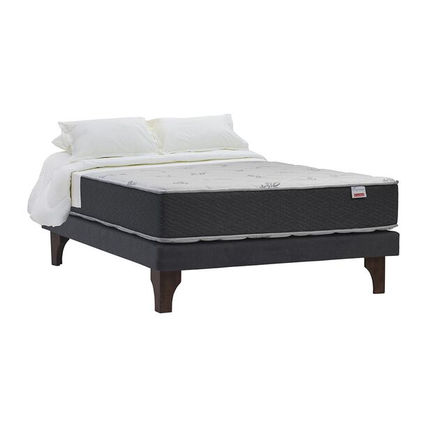 Cama Europea Celta 2 Plazas Supreme + Set Textiles