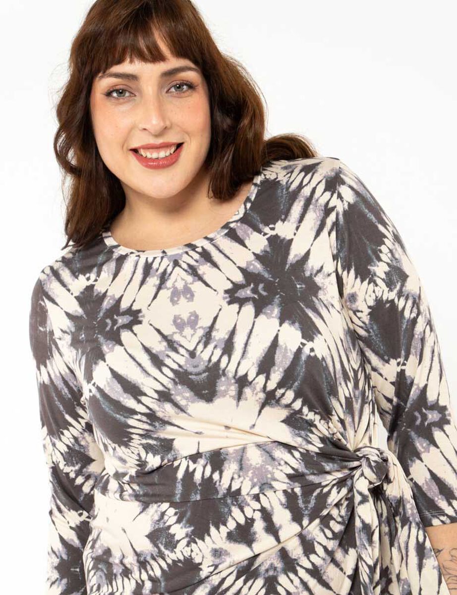 Vestido Midi Manga 3/4 Mujer Extralindas