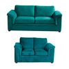 Juego de Living Latam Home Ancona 3 Cuerpos + Sof&aacute; 2 Cuerpos Turquesa