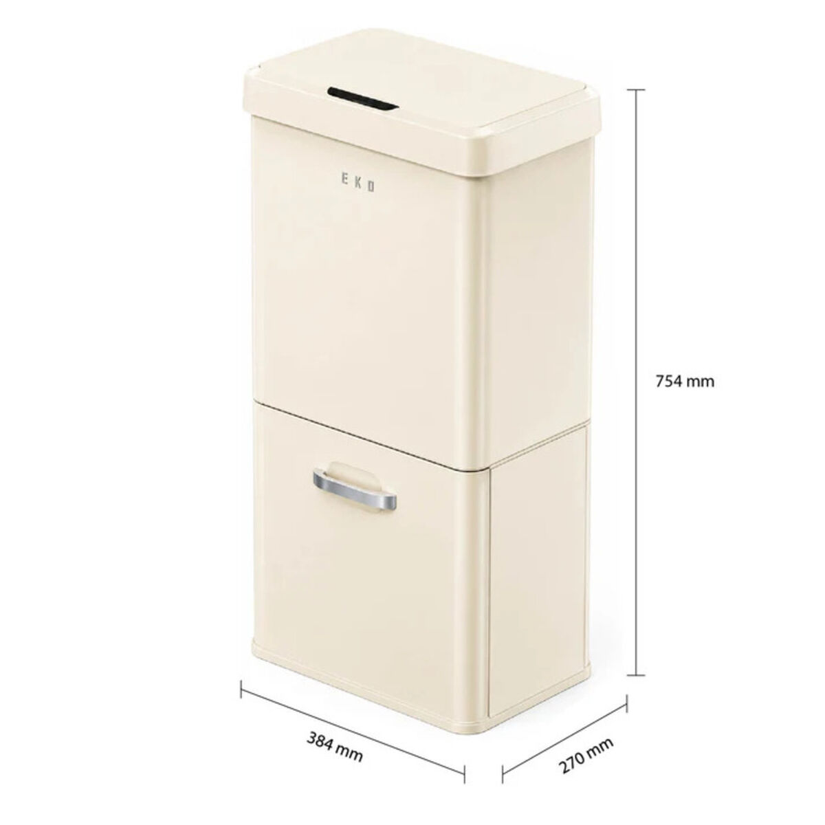 Basurero 32 L + 18 L Eko Vintage con Sensor Bin