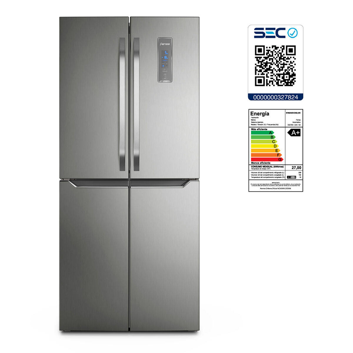 Refrigerador Side by Side Fensa DQ79S 401 lts.