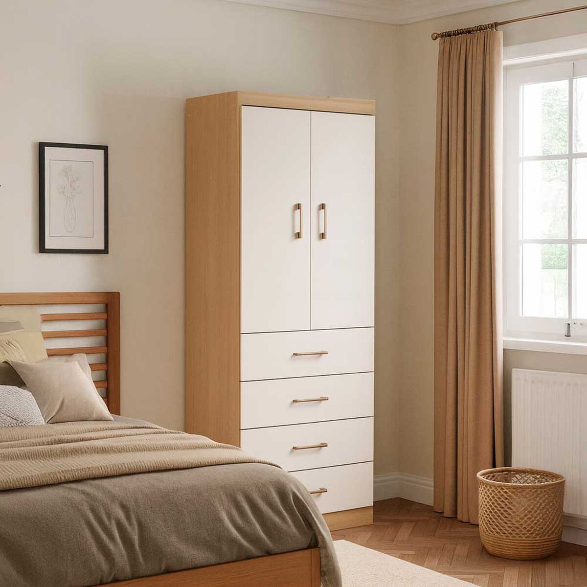 Closet Exit 2 Puertas 4 Cajones Champagne