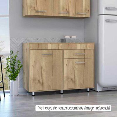 Imagen 1 del producto Mueble de Cocina Inferior TuHome Orion 3 Puertas 1 Cajón Duna Blanco