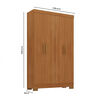 Closet Di Poretti Design Viena 3 Cajones 4 Puertas Caf&eacute; Claro