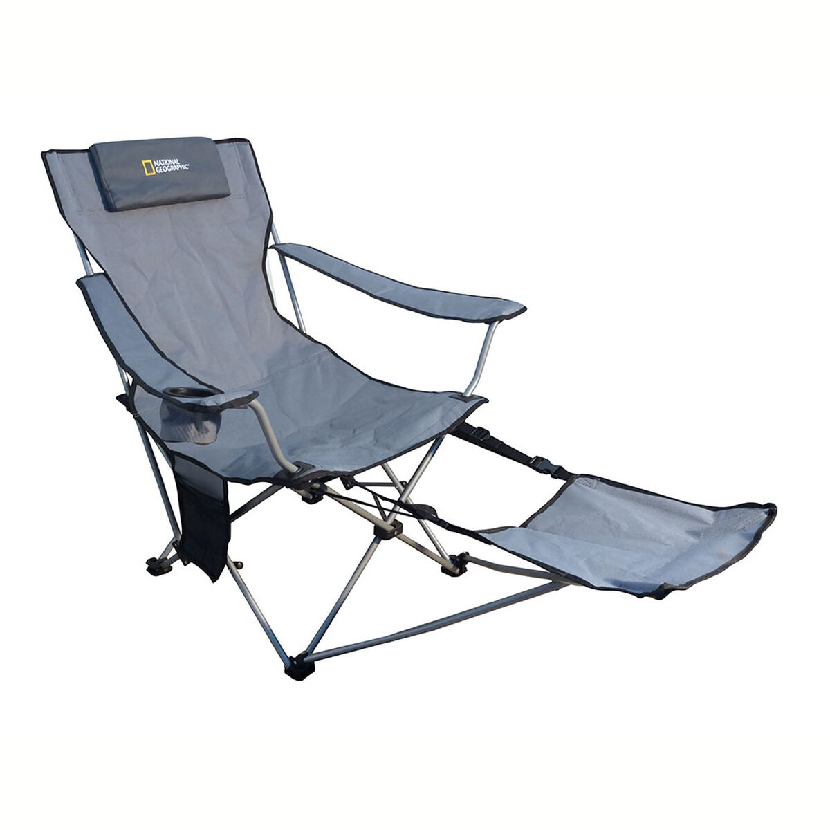 Silla Plegable  National Geographic con Apoya Pies Colorado