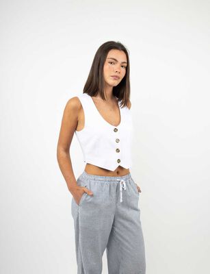 Imagen 1 del producto Blazer Gillet Mujer Icono Blanco, Color-1, Coral, Negro