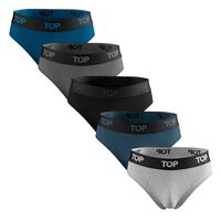 Pack 5 Slip Algodón Hombre Top Color-9
