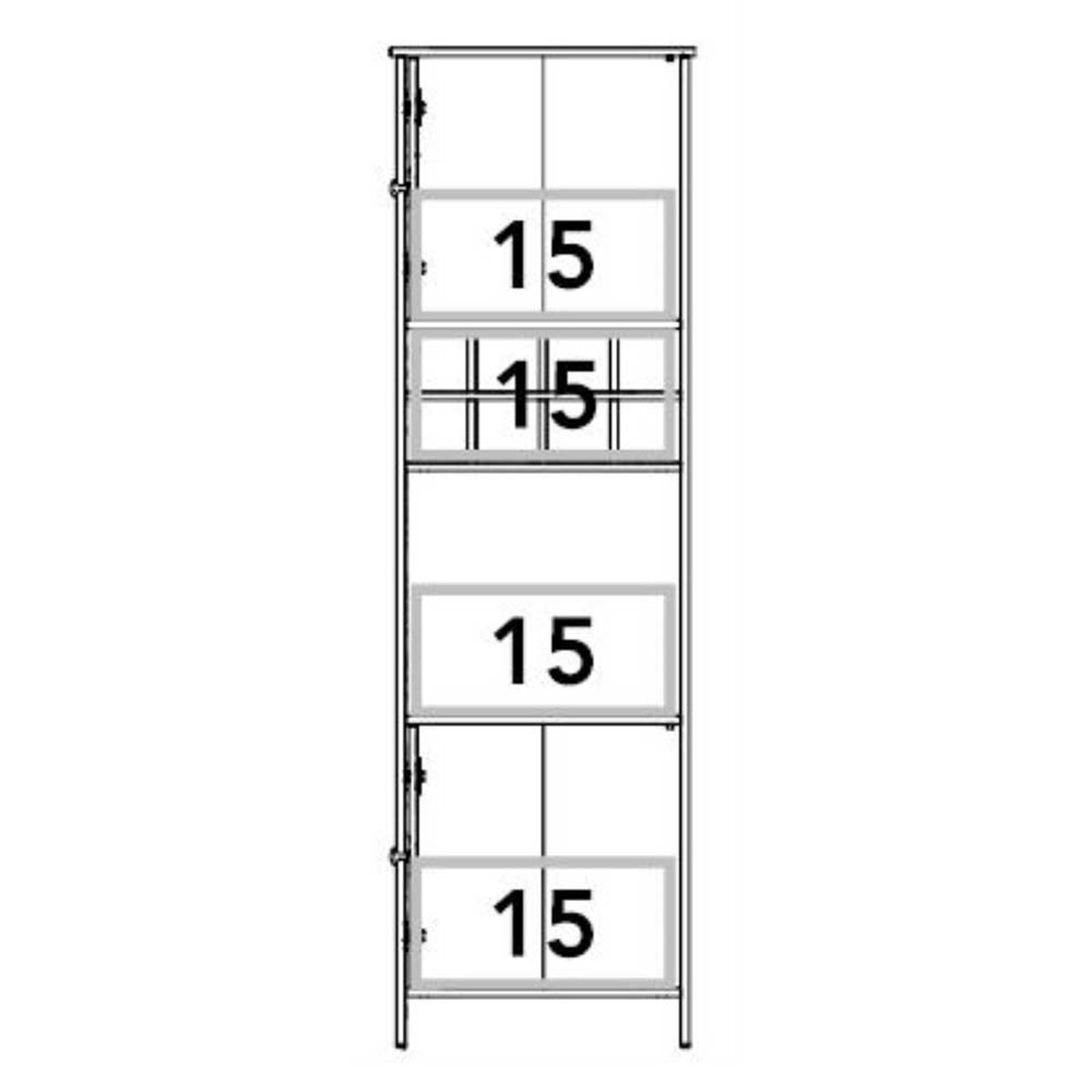 Bar TuHome Bi Color Ceniza Wengue 2 Puertas