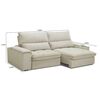 Sofá Amuv Bariloche Reclinable 3 Cuerpos Beige