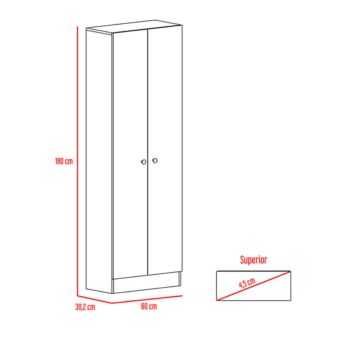 Cl&oacute;set + C&oacute;moda TuHome Dreams 5