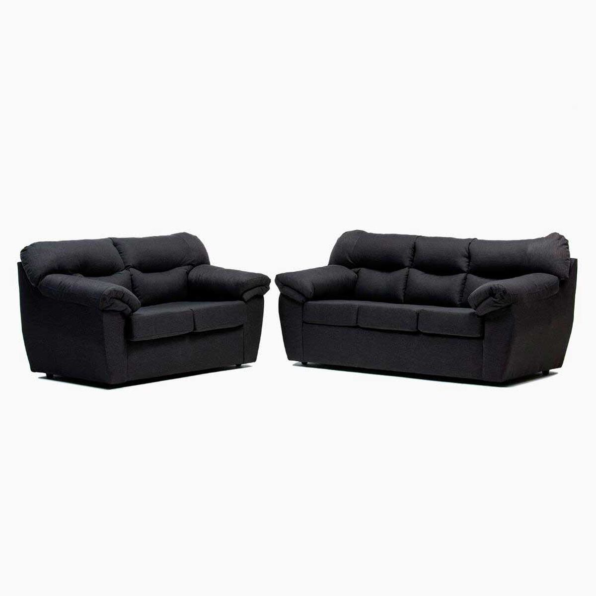 Juego de Living Cabsur Zeus Sofá 3 Cuerpos + Sofá 2 Cuerpos Tela Marengo