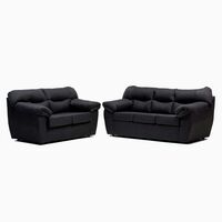 Juego de Living Cabsur Zeus Sofá 3 Cuerpos + Sofá 2 Cuerpos Tela Marengo