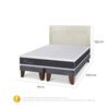 Cama Europea CIC Base Dividida King Ortopedic + Respaldo Milan Alpino