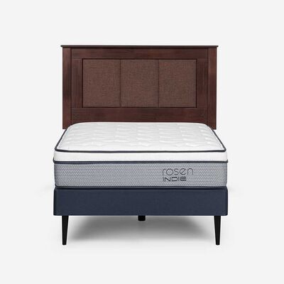 Cama Europea Rosen 1 Plaza Indie + Respaldo Rachel