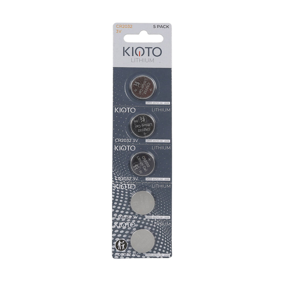 Pack 5 Pilas CR2032 Kioto