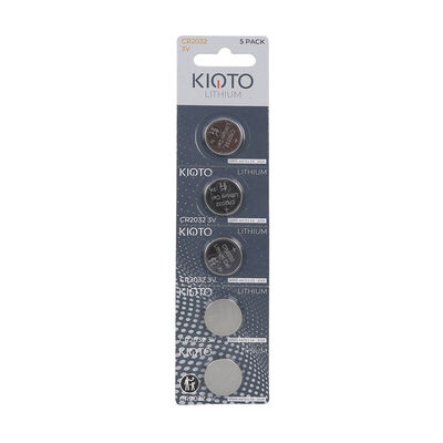 Pack 5 Pilas CR2032 Kioto