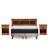 Cama Europea Latam Home 2 Plazas New Top Gris + Maderas Altair