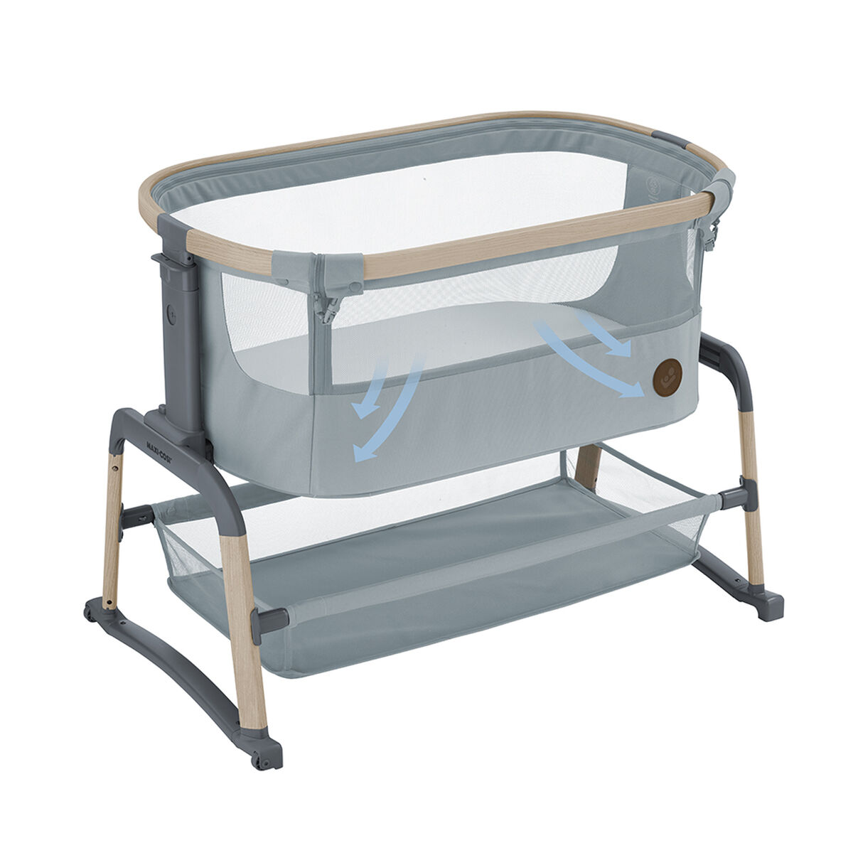 Cuna Colecho Lora Air Beyond Gris Maxi Cosi