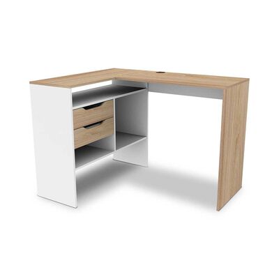 Escritorio CIC Milan Blanco Olmo 2 Cajones