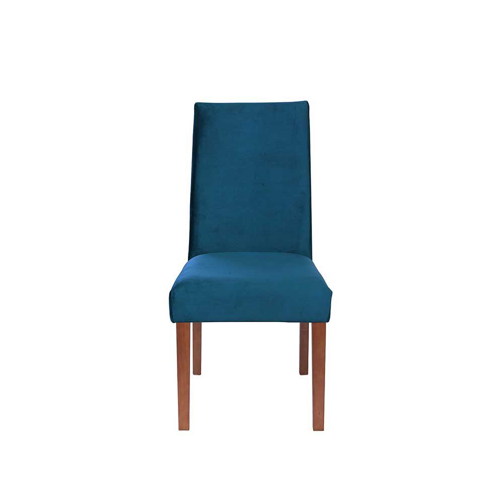 Silla Latam Home Cadiz Tela Velvet Azul