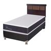 Box Spring CIC 1 Plaza New Ortopedic + Respaldo New Dublin