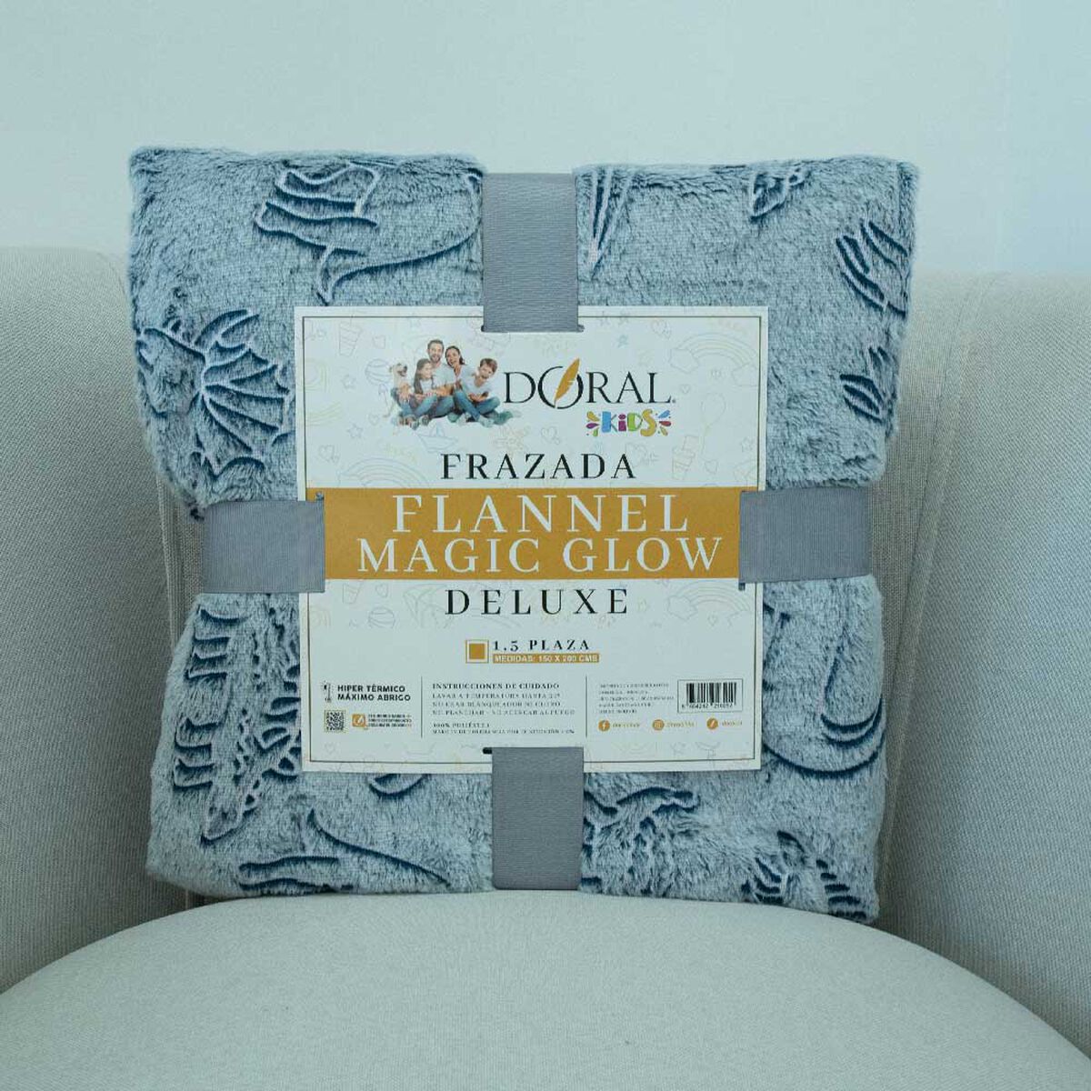 Frazada Doral 1,5 Plazas Magic Glow D1