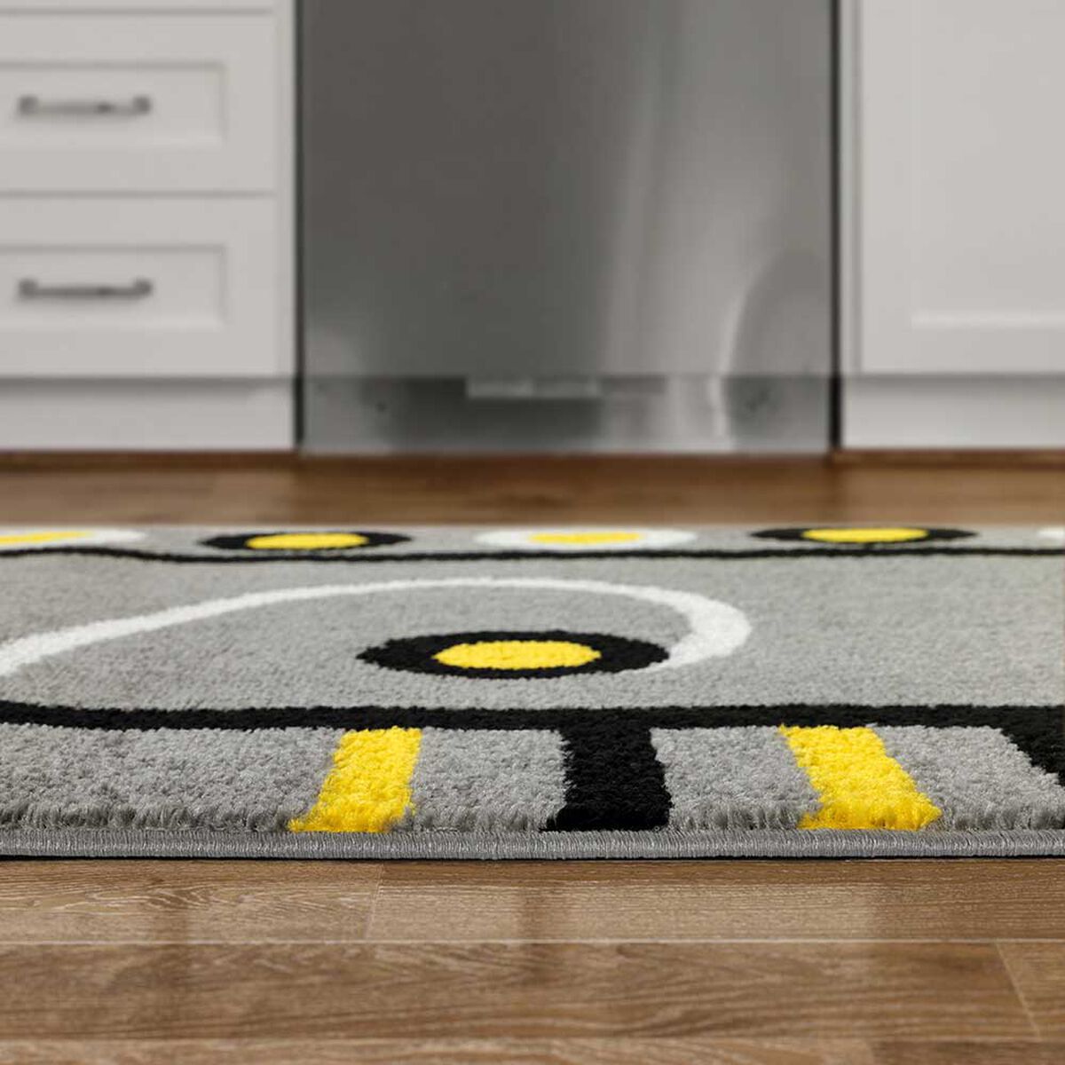 Alfombra de Pasillo Modalfo Florida Amarillo 70 x 230 cm