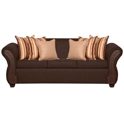 Imagen 2 del producto Juego de Living Ruzam Mobel Marsella Sofá 3 Cuerpos + Dos Sillones 1 Cuerpo Lino Café