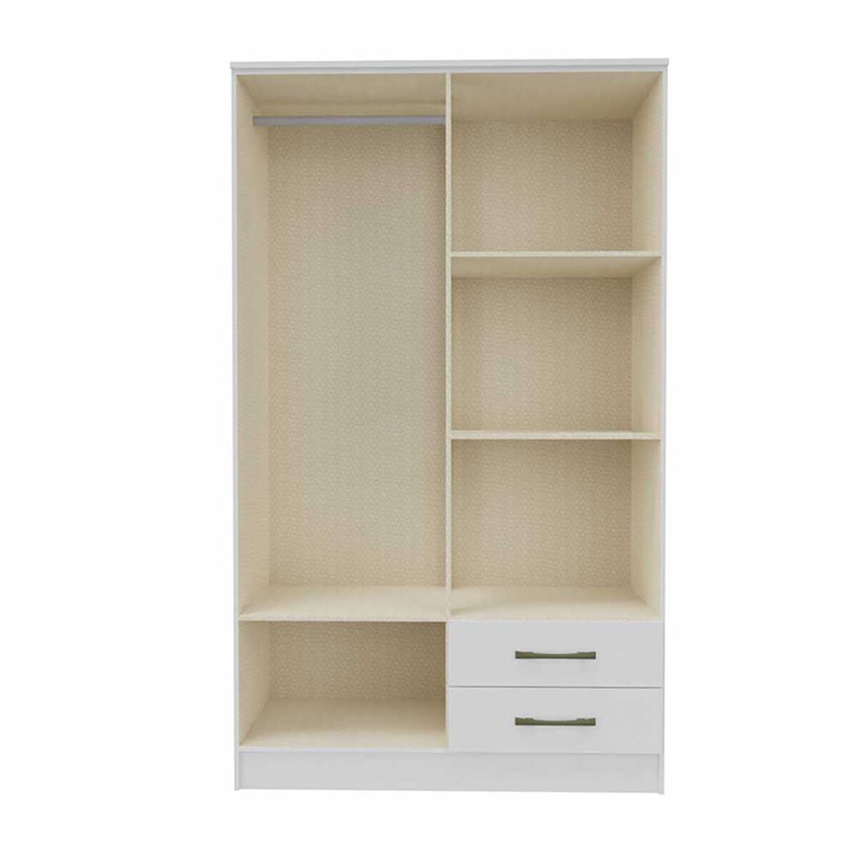 Clóset Vekkahome Pequim 4 Puertas 2 Cajones Blanco