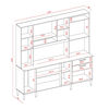 Kit de Cocina Onessta Selena 2 Cajones 6 Puertas Cinamomo Grafito