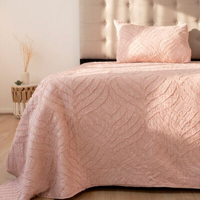 Quilt Doral 1,5 Plazas Touch Rosado