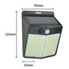 Aplique 196 Led Solar Contra Agua Pro Outdoor