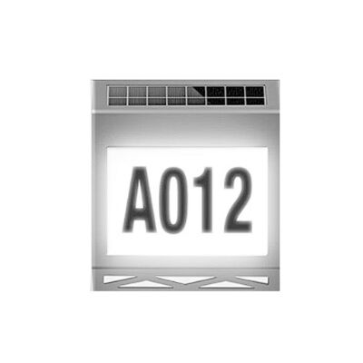 Imagen 1 del producto Aplique Solar Contra Agua Con Numeros De Casa Pro Outdoor