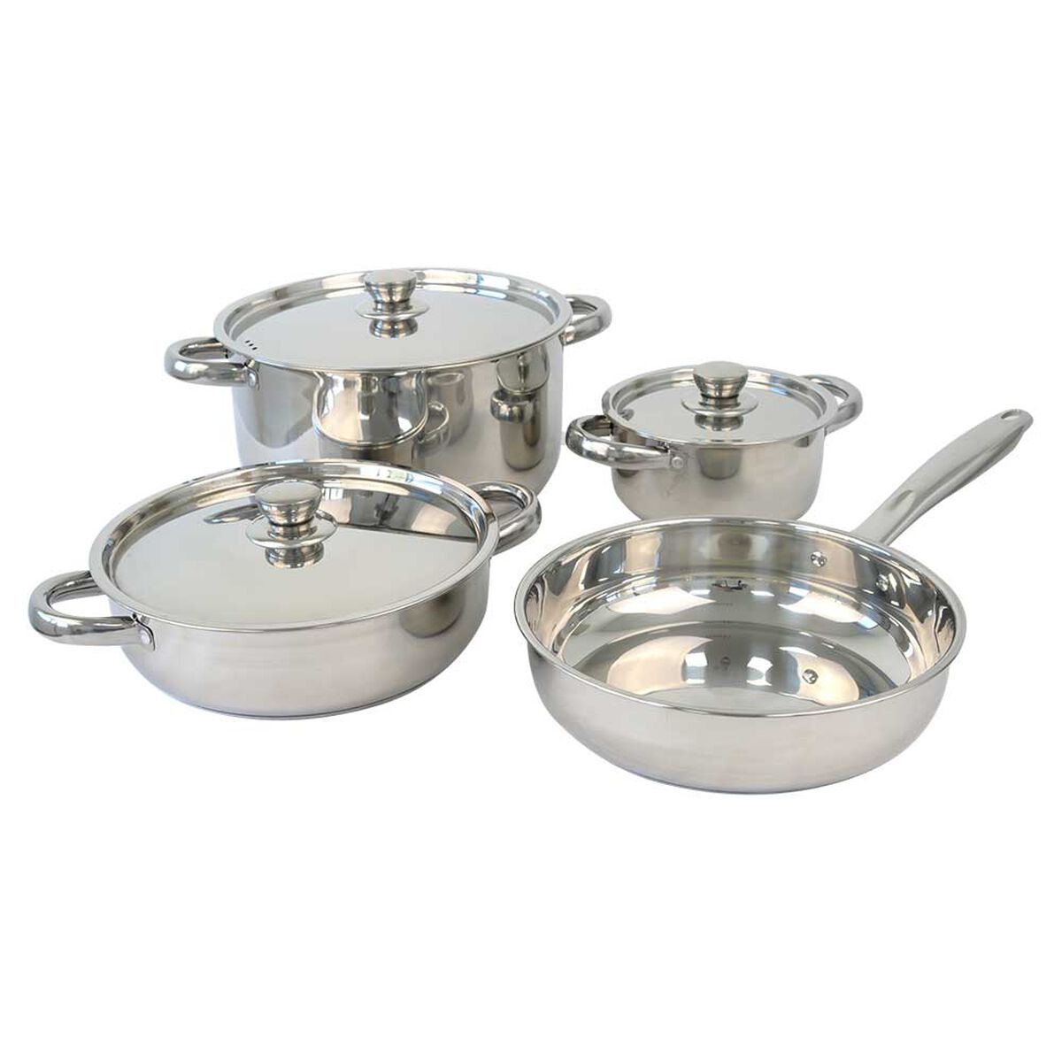 Bater&iacute;a de Cocina Acero Inox. Doral Malaga Prime 7 Piezas