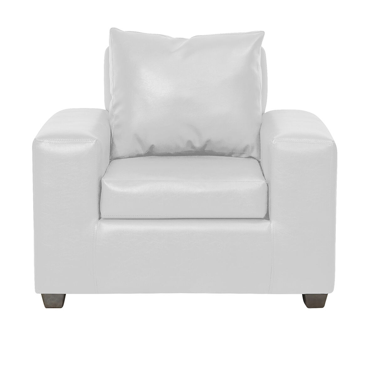 Juego de Living Innovamuebles Kahlo Sofá 3 Cuerpos + Dos Sillones 1 Cuerpo Blanco