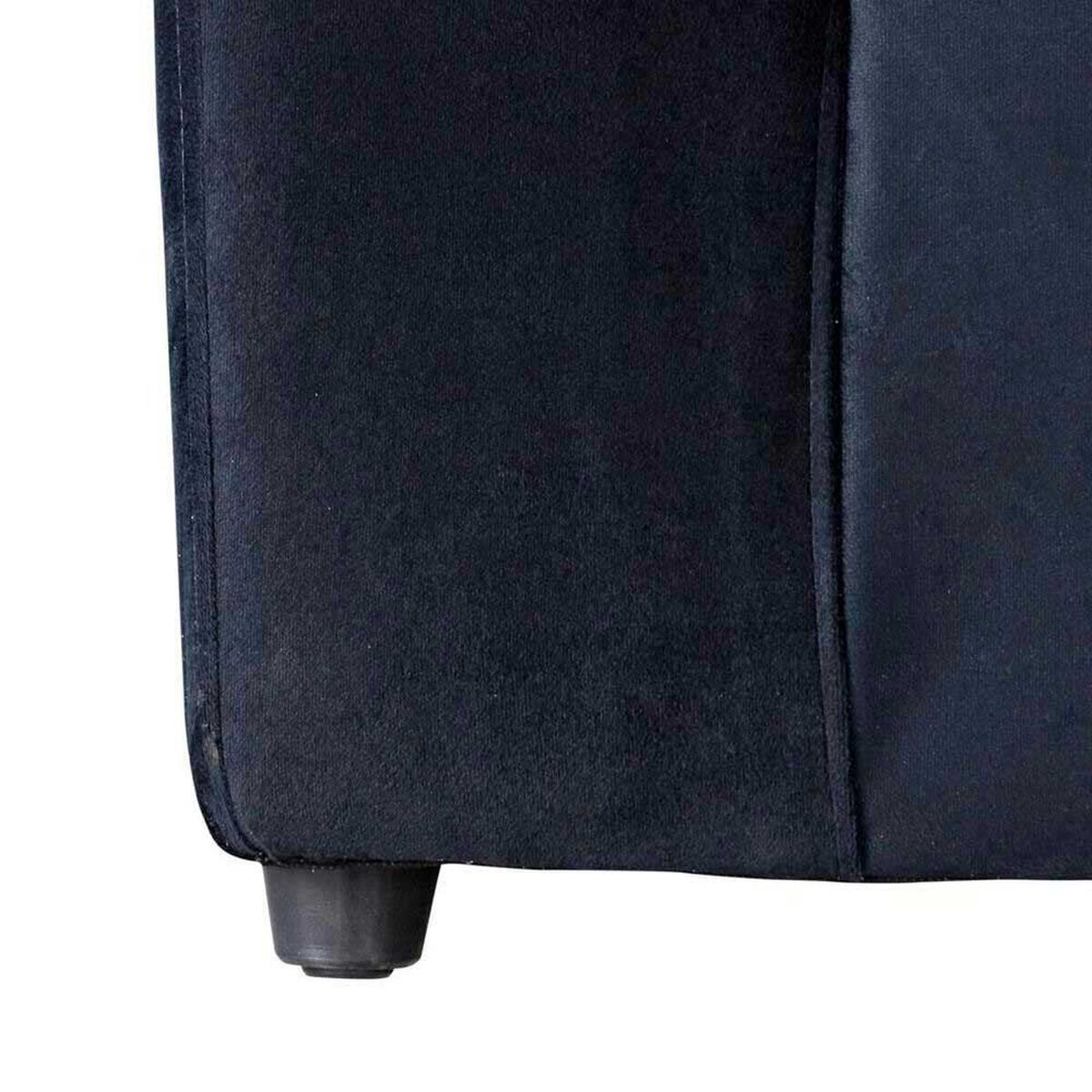 Juego de Living Kea Nize Felpa Sof&aacute; 3 Cuerpos + Dos Sillones 1 Cuerpo Negro